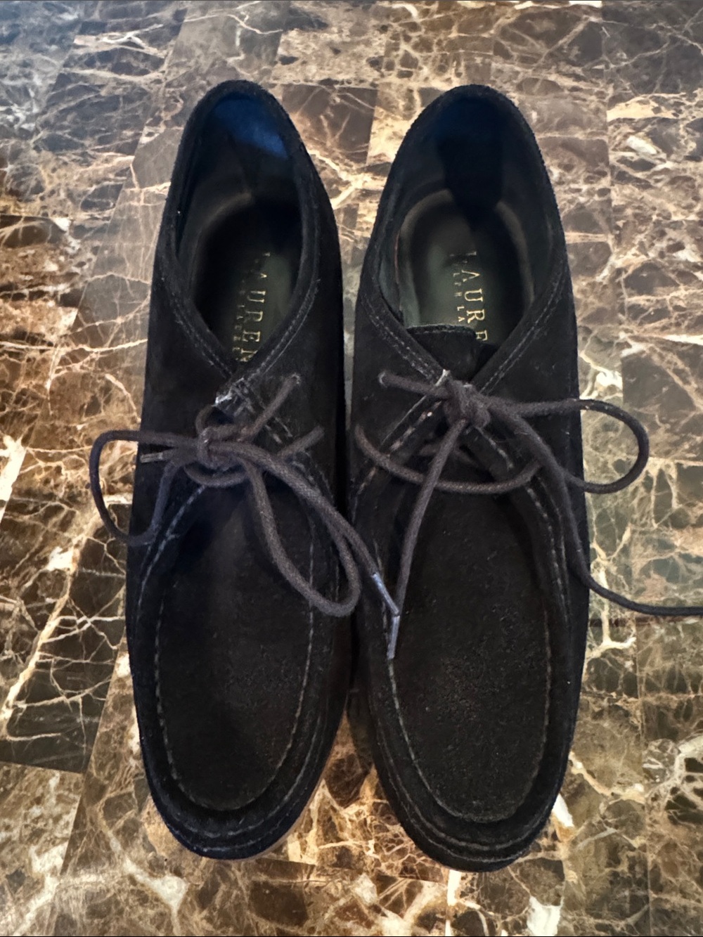 Lauren Ralph Lauren Black Suede Chukka Boots